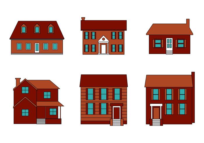 Free Mansion Vector Set Free Mansion Vector Set