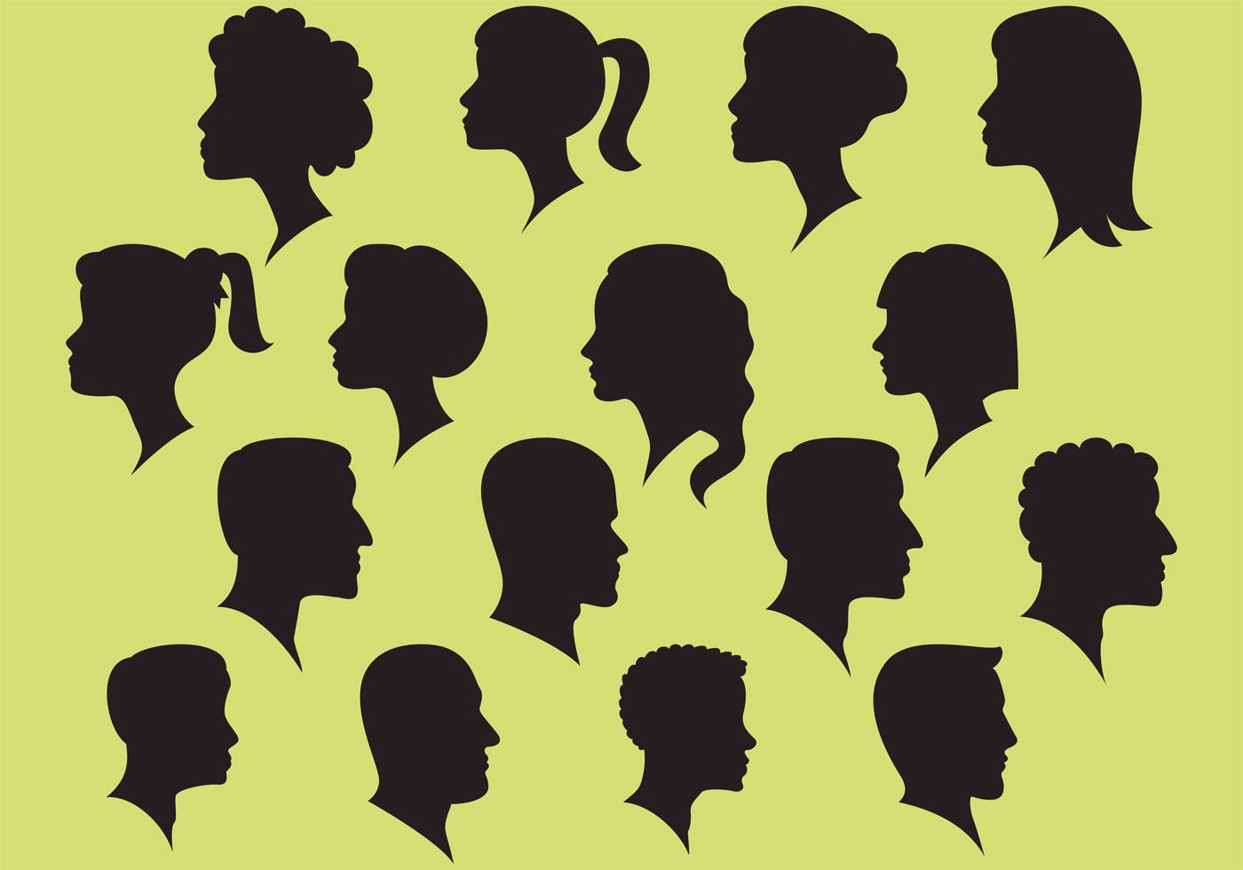 Download Woman And Man And Silhouette Vectors - Download Free Vectors, Clipart Graphics & Vector Art