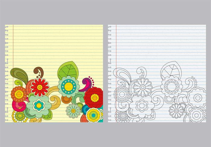 Paisley Notebook Vectors