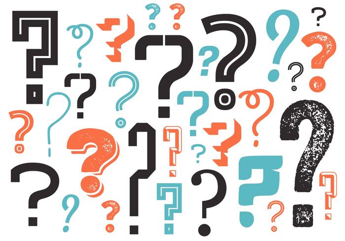 Question Mark Background in Vector