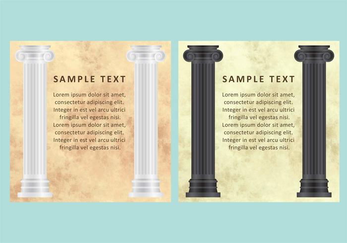 Marble And Columns Vectors