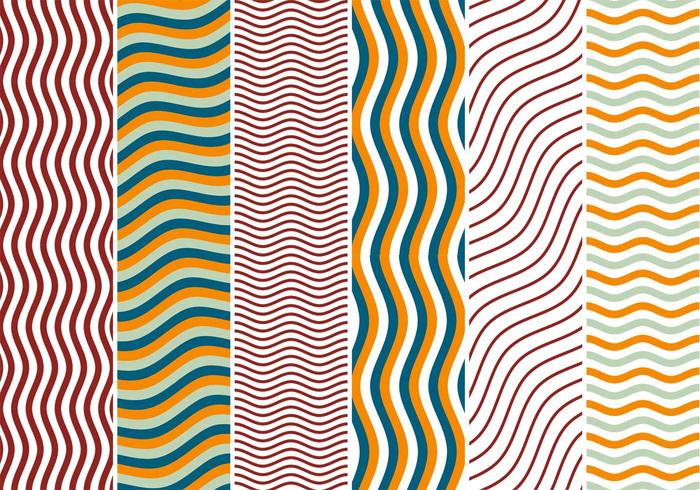 Zigzag Waves Background Vectors