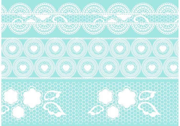 Crochet Lace Vector Set