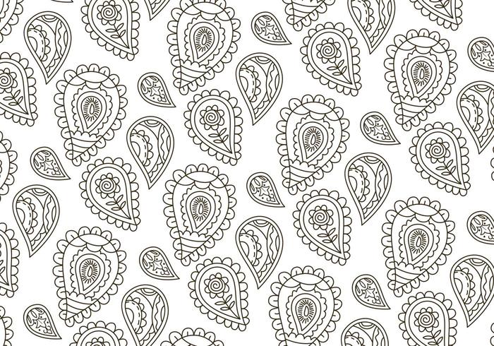 Vector Paisley Background