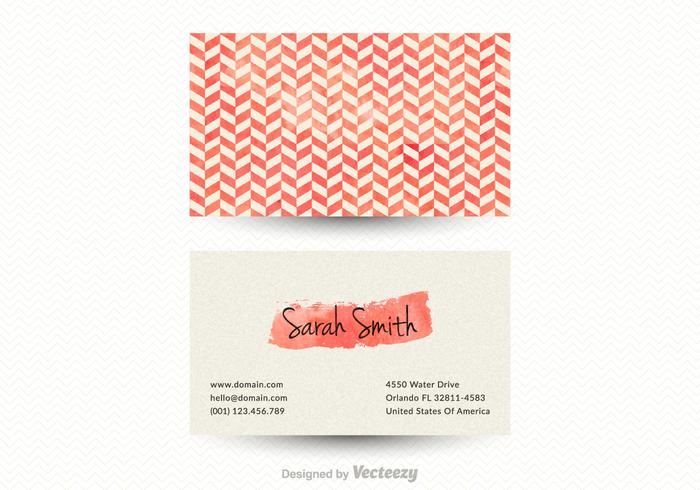 Free Vector Chevron Business Card Template