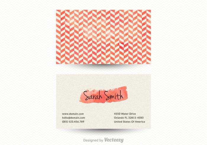 Free Vector Chevron Business Card Template 93068 Vector Art At Vecteezy