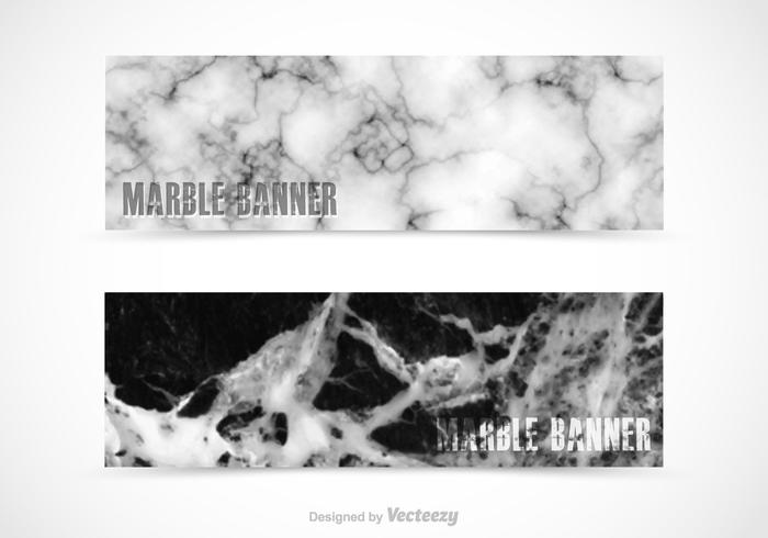 Free Marble Vector Banners
