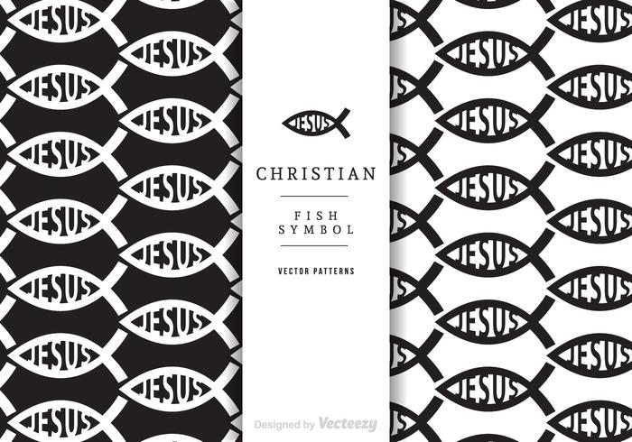 Free Christian Fish Vector Patterns