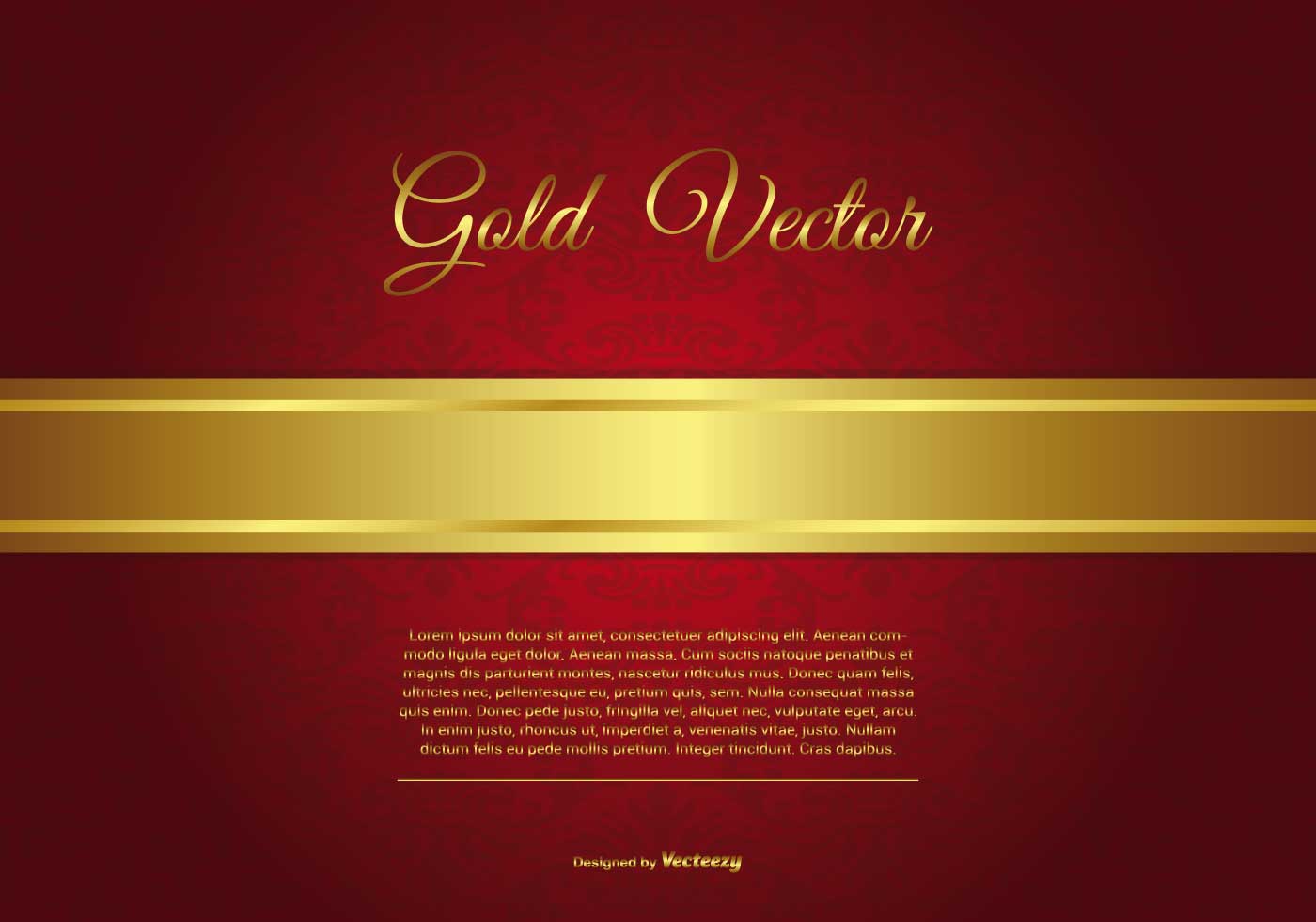 Elegant Gold and Red Background Illustration Download Free Vector Art