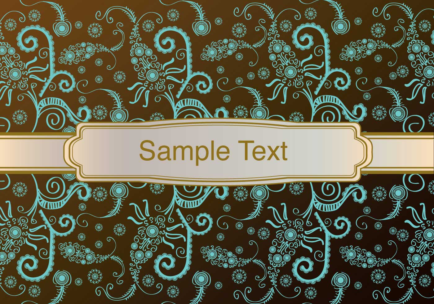 Download Vintage Background with Ornament 93143 Vector Art at Vecteezy