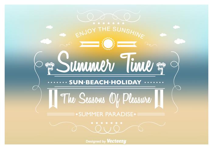 Summer Time Vector Background