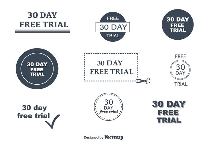 Vectores de prueba gratuitos de 30 días