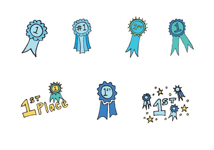 Free First Place Ribbon Vector Series