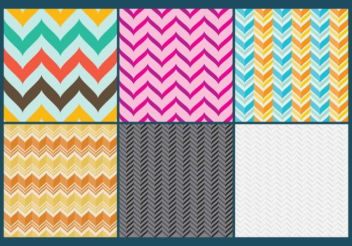 Curved Chevron Pattern Vectors