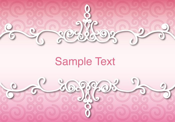 Background With Divider Ornamental Frame vector