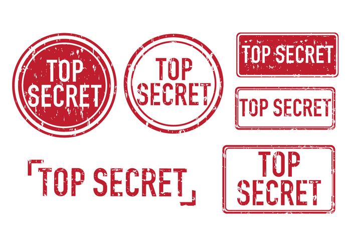 Top Secret Vector Stamps 