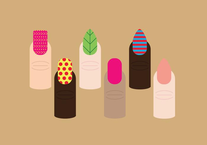 Manicure Nails Pack Vectors Manicure Nails Pack Vectors