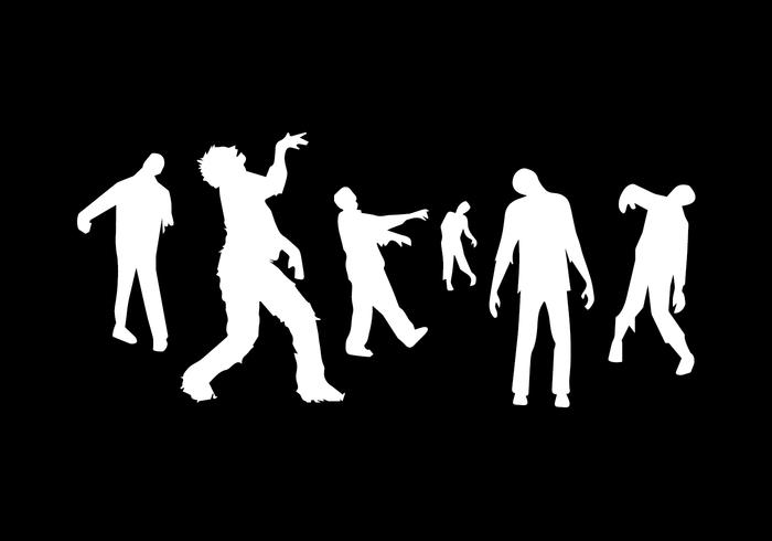 Zombie Silhouette Vector Pack Zombie Silhouette Vector Pack