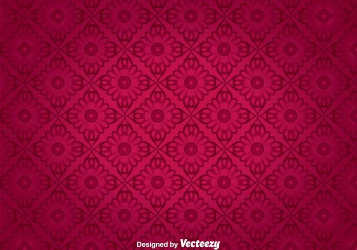 Floral Ornament Wall Tapestry Vector