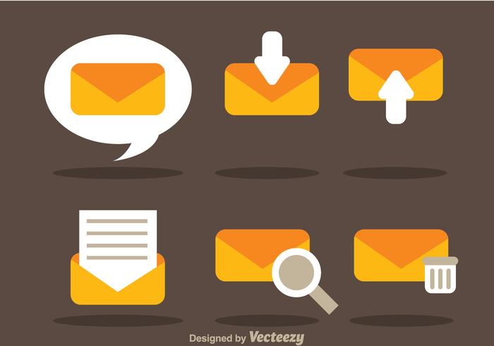 Flat SMS Vector Icons