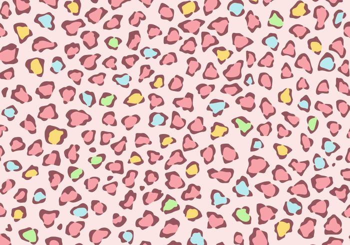 Pastel Colored Leopard Animal Print Vector Pastel Colored Leopard Animal Print Vector