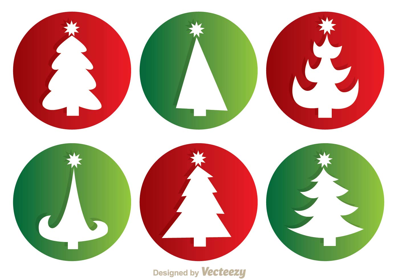 Christmas Tree Silhouette Vectors - Download Free Vector 