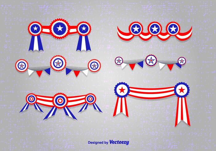 President's Day Ribbons vector