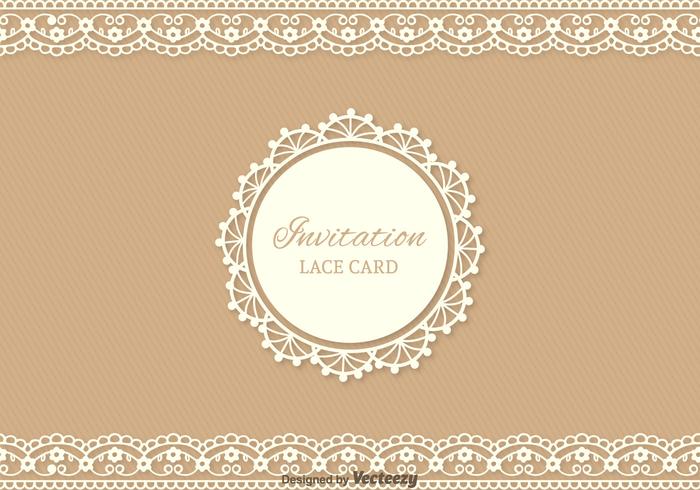 Free Lace Vector Card