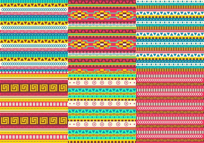 Aztec Pattern Vectors Aztec Pattern Vectors