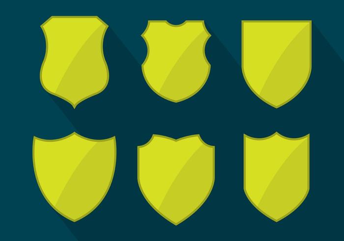 Shield Shapes Vector Set