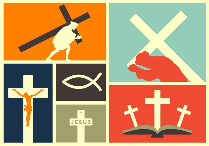 Vector Illustration of Religious Events and Elements