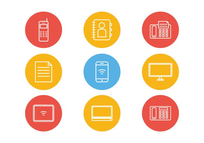 Outline Communication Icon Vectors