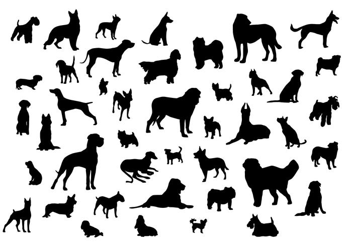 Dog Silhouettes vector