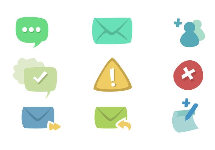 Message Icon Set vector