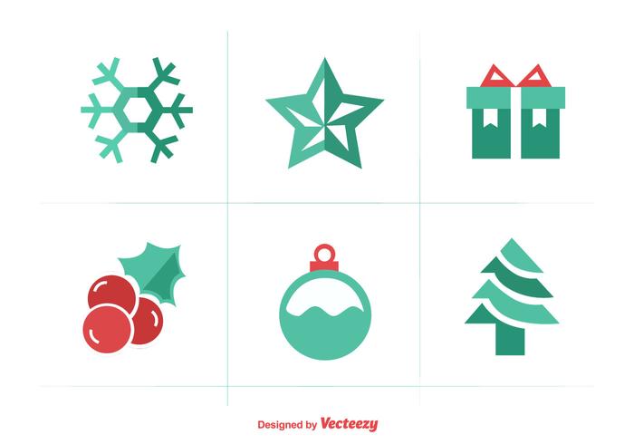 Christmas Flat Color Iconset vector