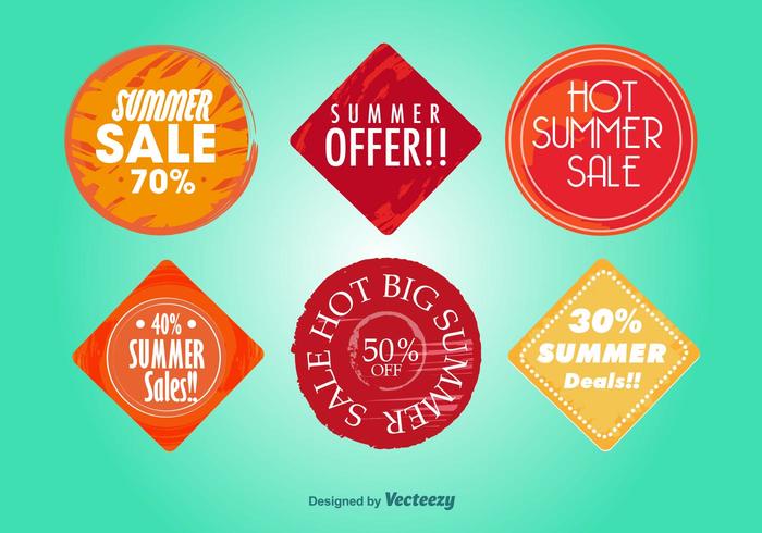 Hot Summer Deals vector