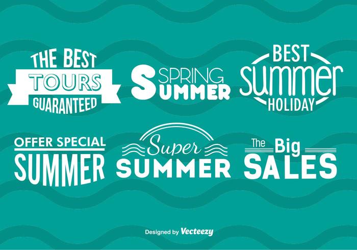 Summer Sale Badges vector