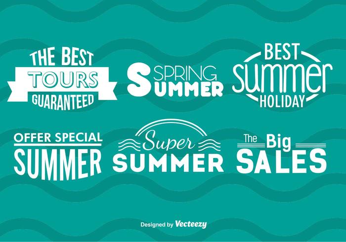 Summer Sale Badges vector