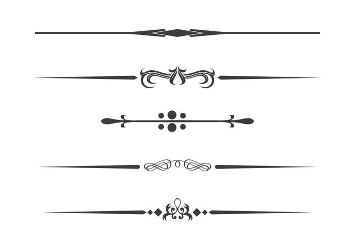 Divider Set Vector