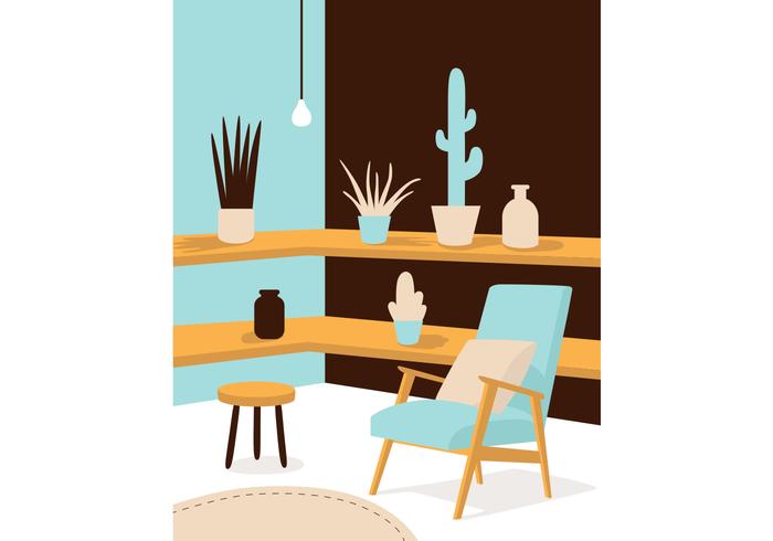 Ilustración vectorial interior vector