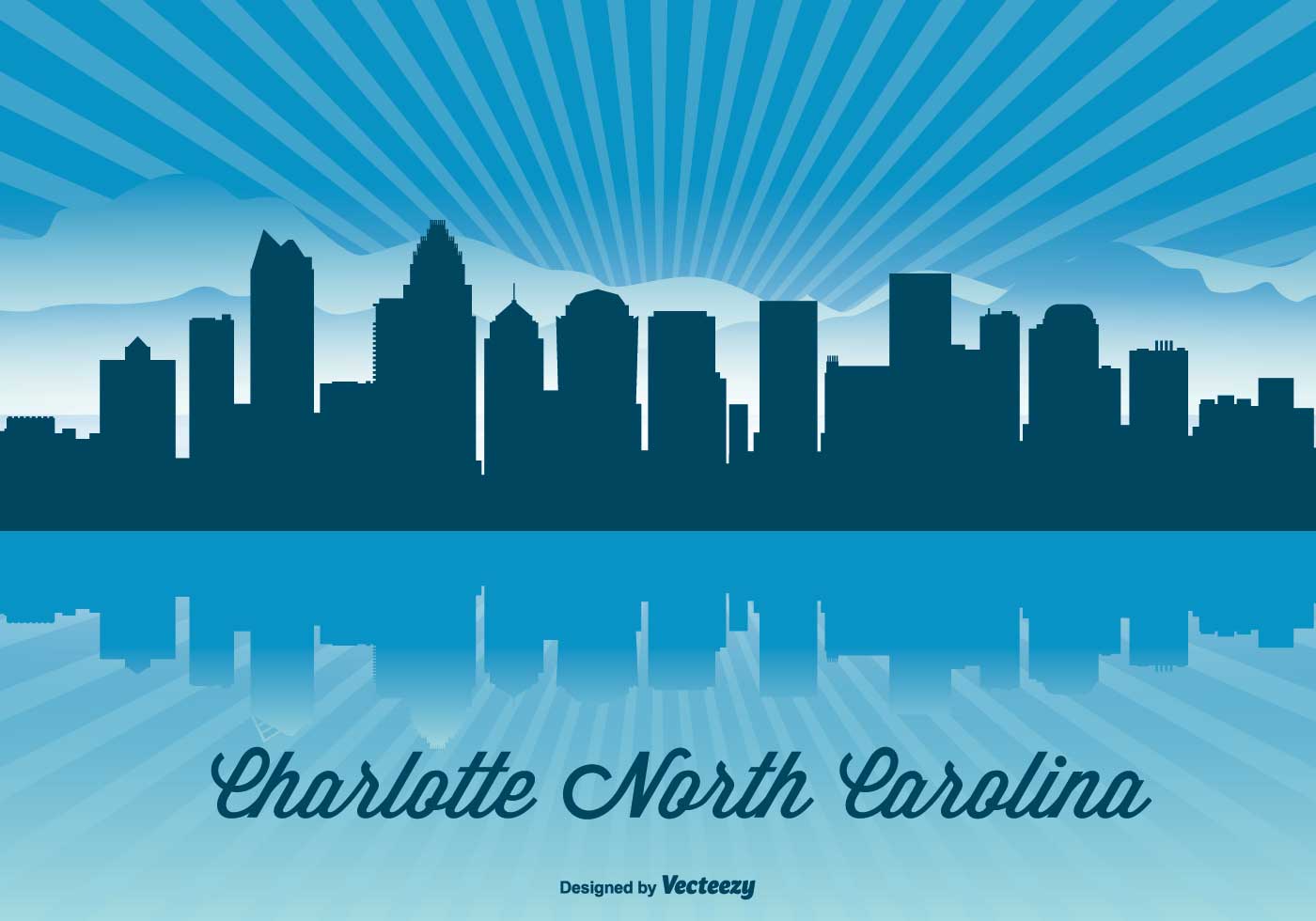 Illustrator map Charlotte North Carolina