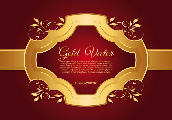 Elegant Gold and Red Background Illustration Elegant Gold and Red Background Illustration
