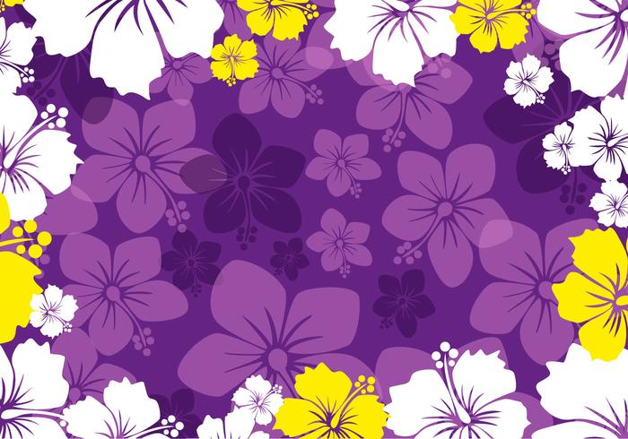 purple hawaiian flowers background