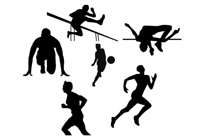 Athlete Silhouette Vectors