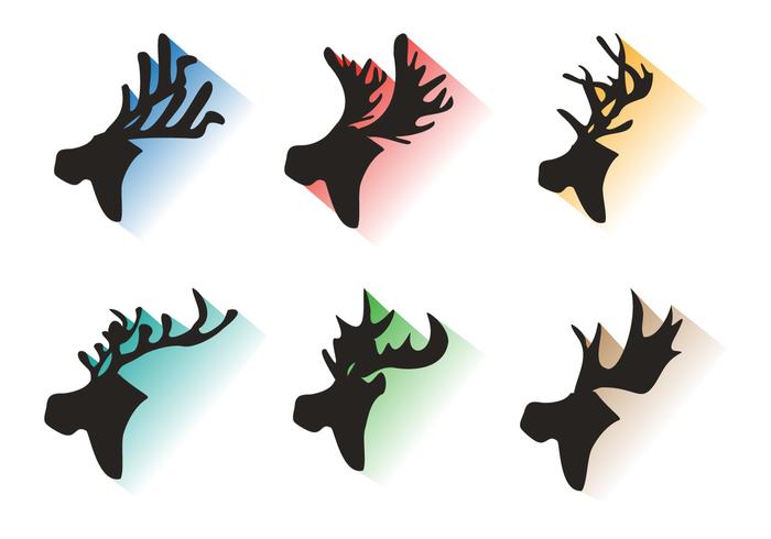 Moose Silhouette Vectors