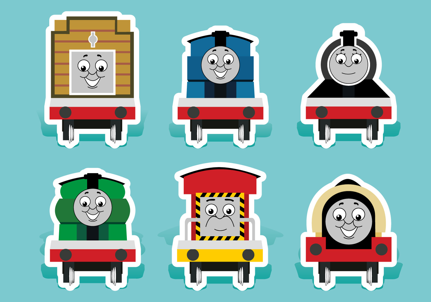 Thomas The Train Cartoon Vector Art, Icons, and Graphics for Free Download