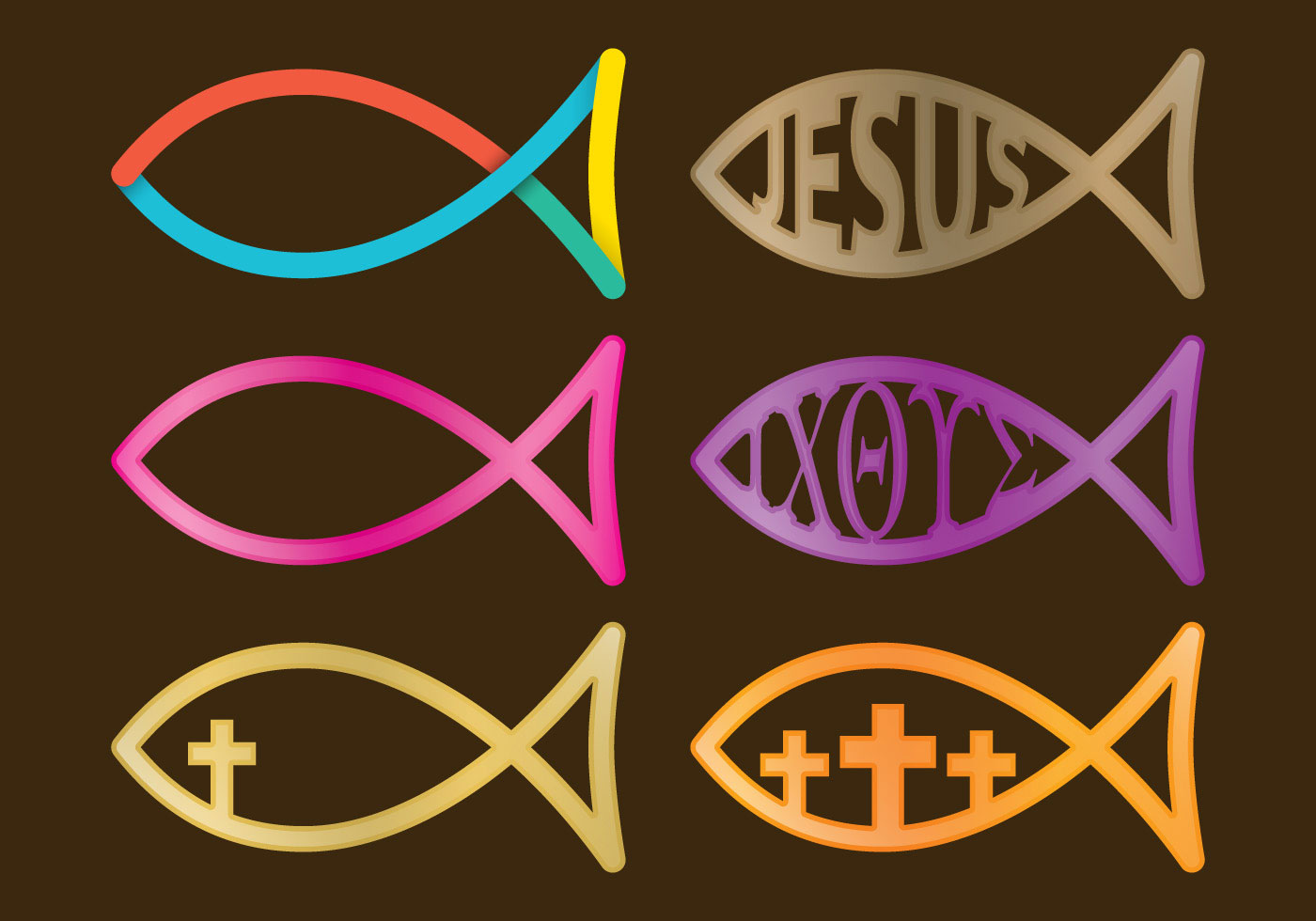 Download Christian Fishes With Text 93881 - Download Free Vectors, Clipart Graphics & Vector Art