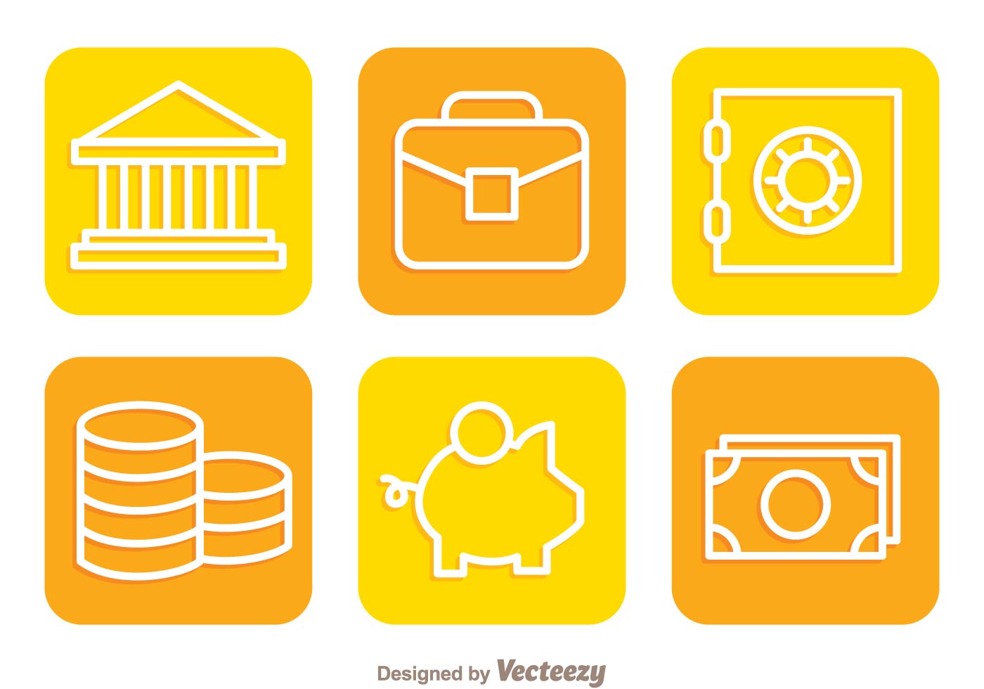 Flat Colorful Bank Icons Download Free Vector Art, Stock Graphics