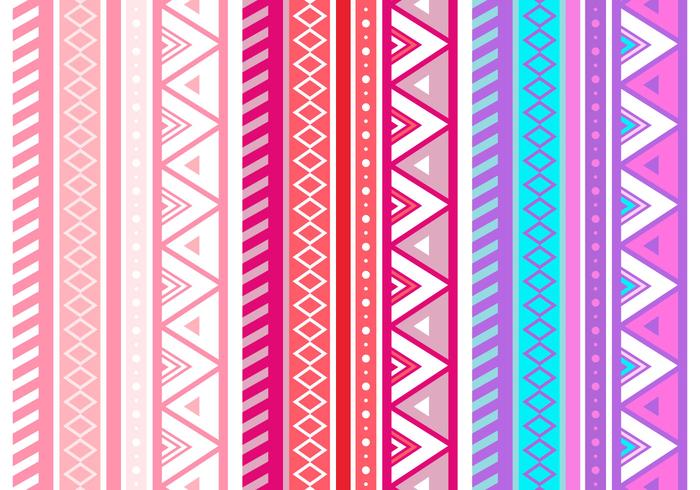 Free Pink Aztec Geometric Seamless Vector Pattern