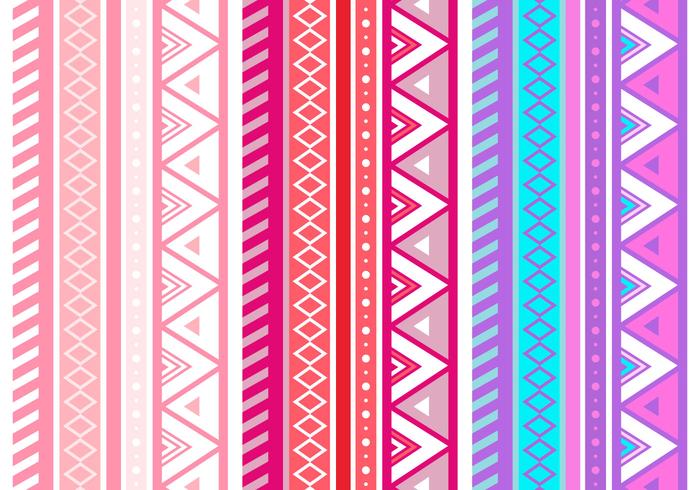 Free Pink Aztec Geometric Seamless Vector Pattern